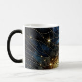 Tasse d'art en verre coloré céleste (Gauche)