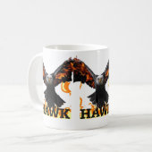 Tasse d'art Faucon – Conception audacieuse d'oisea (Devant gauche)