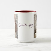 Tasse d'art féerique de chat de Noël fantaisiste (Centre)
