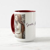 Tasse d'art féerique de chat de Noël fantaisiste (Devant gauche)