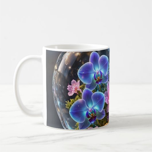 Tasse d'art Fleurs (Gauche)