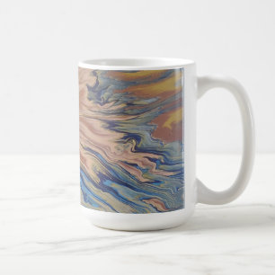 Tasse d'art fluide en marbre pastel