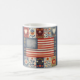 Tasse d'art folklorique Americana