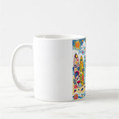 Tasse d'art folklorique de planche de surf (Gauche)