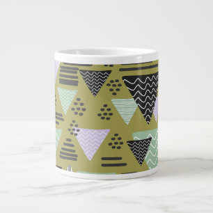Tasse d'art géométrique de style Memphis rétro