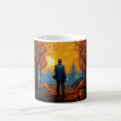 Tasse d'art impressionniste du coucher de soleil d (Centre)