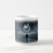 Tasse d'art Neon Apple Pulse sur Midnight Road (Centre)
