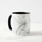 Tasse d'art : Noir et cornouaillais blanc (Devant gauche)