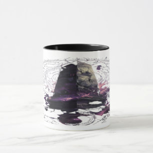 Tasse d'art occulte Obélisque Cosmique Violet