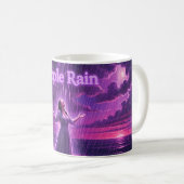 Tasse d'art Orage Violet Clair de Lune Pluie Viole (Devant droit)