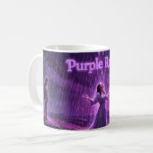 Tasse d'art Orage Violet Clair de Lune Pluie Viole (Devant gauche)