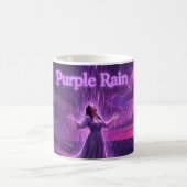 Tasse d'art Orage Violet Clair de Lune Pluie Viole (Centre)