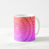 Tasse d'art originale mandala multicolore (Devant droit)