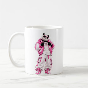Tasse d'art Panda Rose Cool - Café à personnage él
