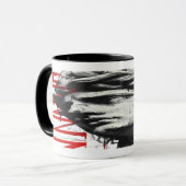 Tasse d'art Polka Déchets Bust Classique Fêlé (Devant gauche)