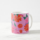 Tasse d'art : Rose de ketmie (Devant droit)