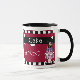 Tasse d'artiste de gâteau
