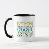 Tasse d'artiste graphique d'animal familier (Gauche)