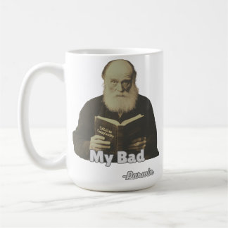 Tasse « Darwin “My Bad!” » - Humour Évolutif