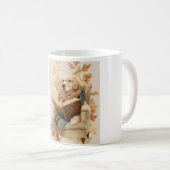 Tasse d'automne pour chien lisant (Devant droit)