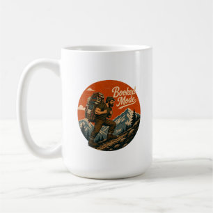 Tasse d'aventure de lecture vintage en mode réserv