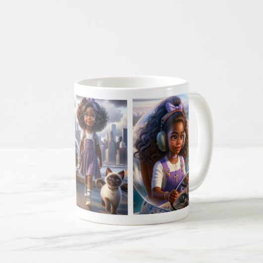 Tasse d'aventure Panola & Gata | Imagination, Amis (Devant droit)