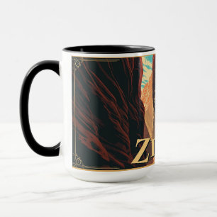 Tasse d'aventure rétro du parc national de Zion