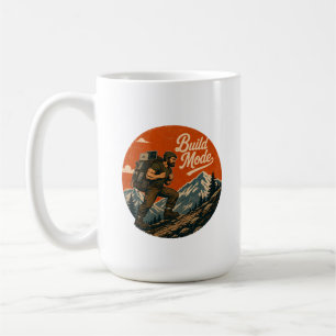 Tasse d'aventure technologique vintage en mode con
