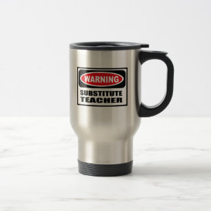 Tasse d'avertissement de PROFESSEUR REMPLAÇANT
