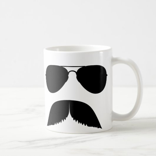 Tasse d'aviateur de moustache (Droite)