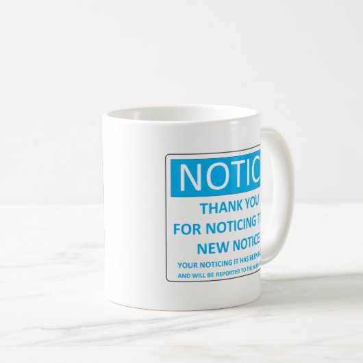 Tasse d'avis de précaution (Devant droit)
