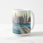 Tasse de 14 oz avec image "Dusting of Snow" (Devant droit)