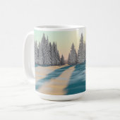 Tasse de 14 oz avec image "Dusting of Snow" (Devant gauche)