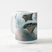 Tasse de 14 oz avec l'image "Manta Ray Migration" (Devant gauche)