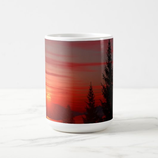 Tasse de 14 oz avec l'image "Rising Sun" (Centre)