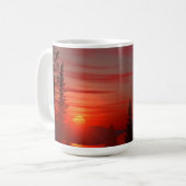 Tasse de 14 oz avec l'image "Rising Sun" (Devant gauche)
