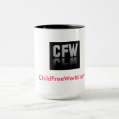 tasse de 18 onces - ChildFreeWorld.com (Centre)