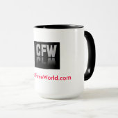 tasse de 18 onces - ChildFreeWorld.com (Devant droit)