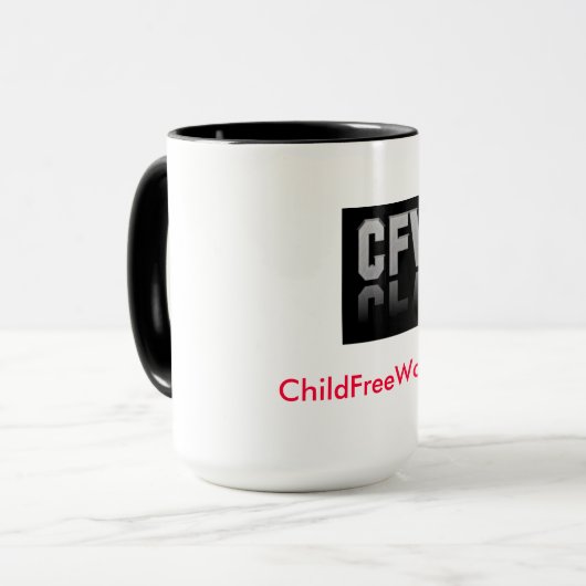 tasse de 18 onces - ChildFreeWorld.com (Devant gauche)