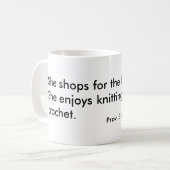 Tasse de 31:13 de proverbes (Devant gauche)