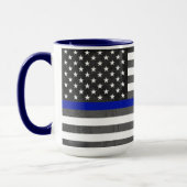 Tasse de 44 cl - Thin Blue Line (Gauche)