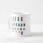 Tasse de 46 Karyotype (Devant gauche)