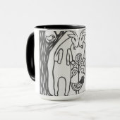 Tasse de aboutage de voyage de chèvres (Devant gauche)