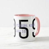 Tasse de "anniversaire" (Devant droit)