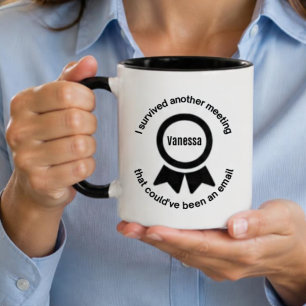 Tasse de badge personnalisé drôle de récompense de