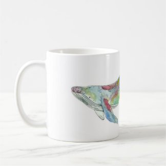 Tasse de baleine d'aquarelle