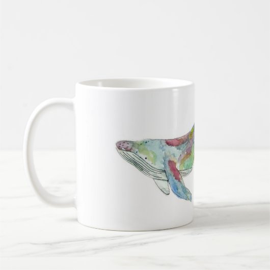 Tasse de baleine d'aquarelle (Gauche)