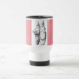 Tasse de ballerine de cadeau de danse de rose de
