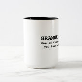 Tasse de ballot de grammaire (Centre)