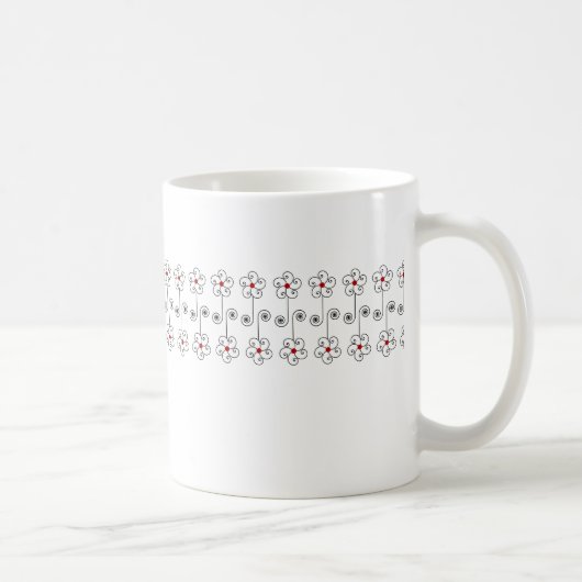 Tasse de bande de petits bouquets (Droite)